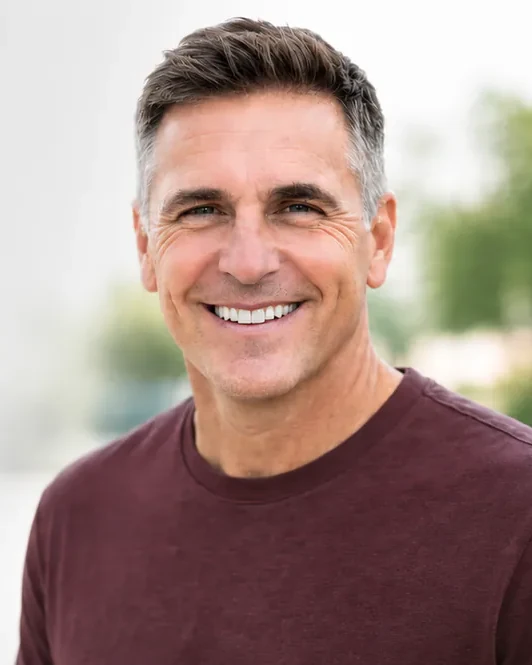 A smiling middle-aged man